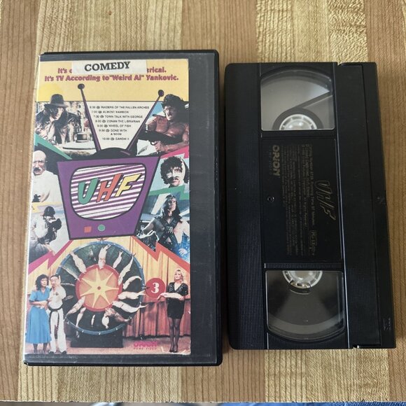 Vintage 1989 UHF Weird Al Yankovic VHS Video Orion Comedy Cult Horror Halloween - Picture 1 of 5
